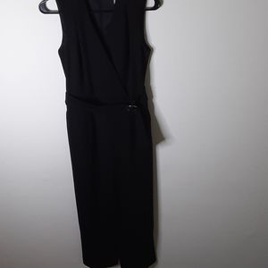 Black sleeveless jumpsuit